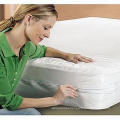 Microfiber Waterproof Bed Bug Mattress Cover With 3 Sides Zipper